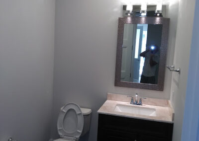 Bathroom after renovation in chicago