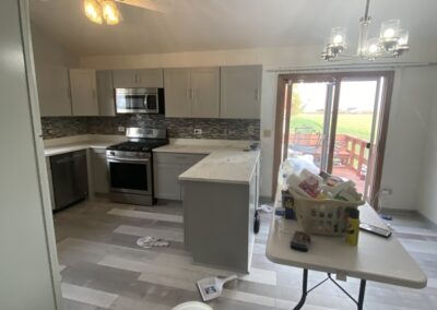 Kitchen remodeling on process